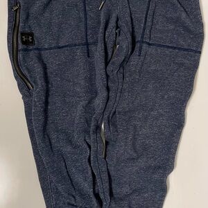 Under Armour Heathered Blue Zip Joggers